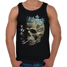 PRINTFASHION A Hamvak Királya - Goth Design - Férfi atléta - Fekete