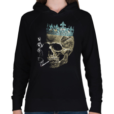 PRINTFASHION A Hamvak Királya - Goth Design - Női kapucnis pulóver - Fekete női pulóver, kardigán