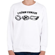 PRINTFASHION A három kismalac - Gyerek pulóver - Fehér