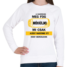 PRINTFASHION A haverunk meg fog nősülni - Fekete - Női pulóver - Fehér női pulóver, kardigán