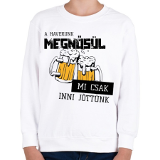 PRINTFASHION A haverunk megnősül - Gyerek pulóver - Fehér gyerek pulóver, kardigán