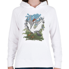 PRINTFASHION A héttyú - Női kapucnis pulóver - Fehér női pulóver, kardigán