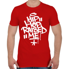 PRINTFASHION A hiphop nevelt fel - Férfi póló - Piros