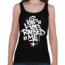 PRINTFASHION A hiphop nevelt fel - Női atléta - Fekete női trikó