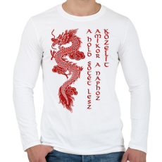 PRINTFASHION A Hold sötét lesz - Férfi hosszú ujjú póló - Fehér