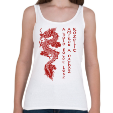 PRINTFASHION A Hold sötét lesz - Női atléta - Fehér női trikó