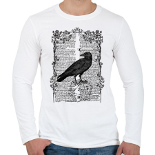PRINTFASHION A Holló - Férfi hosszú ujjú póló - Fehér férfi póló