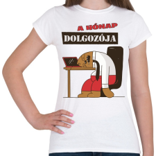 PRINTFASHION A hónap dolgozója - lajhár - Női póló - Fehér női póló