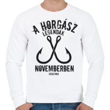 PRINTFASHION A horgász legendák - Férfi pulóver - Fehér férfi pulóver, kardigán
