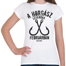 PRINTFASHION A horgász legendák - Női póló - Fehér