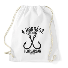 PRINTFASHION A horgász legendák - Sportzsák, Tornazsák - Fehér tornazsák
