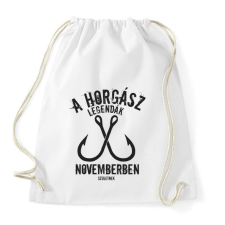 PRINTFASHION A horgász legendák - Sportzsák, Tornazsák - Fehér tornazsák