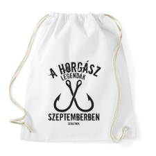 PRINTFASHION A horgász legendák - Sportzsák, Tornazsák - Fehér tornazsák
