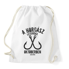 PRINTFASHION A horgász legendák - Sportzsák, Tornazsák - Fehér tornazsák