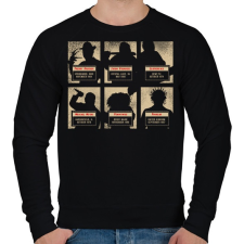 PRINTFASHION A horror horda - Férfi pulóver - Fekete férfi pulóver, kardigán