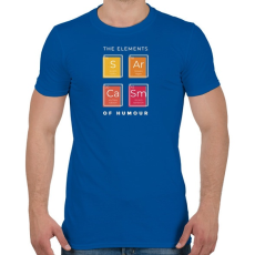 PRINTFASHION A humor elemei - Férfi póló - Királykék