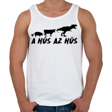 PRINTFASHION A hús az hús - Férfi atléta - Fehér