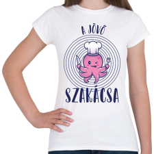 PRINTFASHION A jövő szakácsa - Női póló - Fehér női póló