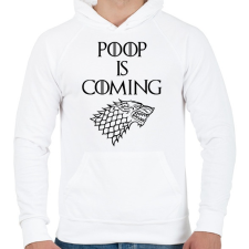 PRINTFASHION A kaki közeleg - Férfi kapucnis pulóver - Fehér férfi pulóver, kardigán