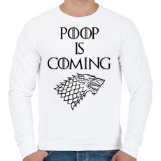 PRINTFASHION A kaki közeleg - Férfi pulóver - Fehér