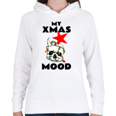 PRINTFASHION A karácsonyi hangulatom - Női kapucnis pulóver - Fehér
