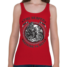 PRINTFASHION A kaszás a pokolba vezet. - Női atléta - Cseresznyepiros női trikó