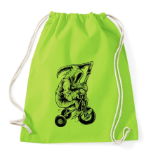 PRINTFASHION A kaszás biciklije - Sportzsák, Tornazsák - Limezöld tornazsák