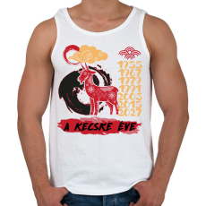PRINTFASHION A kecske éve - Férfi atléta - Fehér