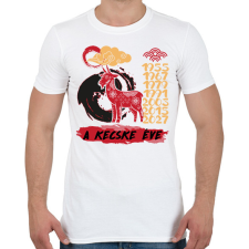 PRINTFASHION A kecske éve - Férfi póló - Fehér férfi póló