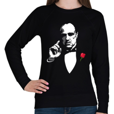 PRINTFASHION A Keresztapa - Női pulóver - Fekete