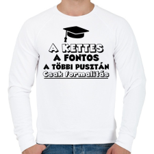 PRINTFASHION A kettes a fontos - Férfi pulóver - Fehér férfi pulóver, kardigán