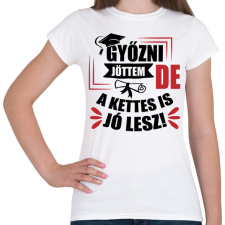PRINTFASHION A kettes is jó lesz - Női póló - Fehér női póló