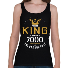 PRINTFASHION A király 2000-ben született - Női atléta - Fekete