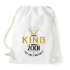 PRINTFASHION A király 2001-ben született - Sportzsák, Tornazsák - Fehér