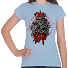 PRINTFASHION A király - Női póló - Világoskék