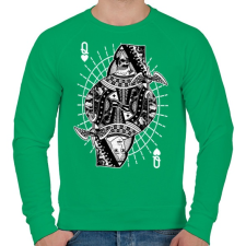 PRINTFASHION A királynő szerelme - Férfi pulóver - Zöld férfi pulóver, kardigán