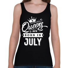 PRINTFASHION A királynők júliusban születnek - Női atléta - Fekete