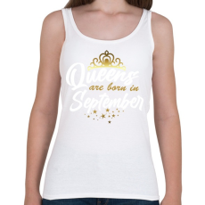 PRINTFASHION A királynők szeptemberben születtek - Női atléta - Fehér