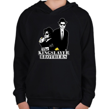 PRINTFASHION A királyölő tesók - Gyerek kapucnis pulóver - Fekete gyerek pulóver, kardigán