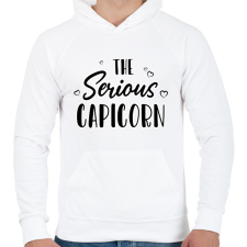 PRINTFASHION A komoly bak - Férfi kapucnis pulóver - Fehér férfi pulóver, kardigán