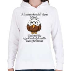 PRINTFASHION A kopaszok bátrak... - Női kapucnis pulóver - Fehér