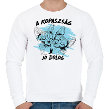 PRINTFASHION A kopaszság - Férfi pulóver - Fehér férfi pulóver, kardigán