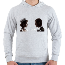 PRINTFASHION A korona - Férfi kapucnis pulóver - Sport szürke férfi pulóver, kardigán