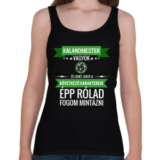 PRINTFASHION A következő karakterem te leszel (KM) - Női atléta - Fekete