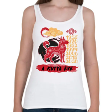 PRINTFASHION A kutya éve - Női atléta - Fehér női trikó