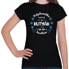 PRINTFASHION A kutyák az én barátaim - Kutyakozmetikus (fehér) - Női póló - Fekete női póló