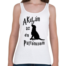 PRINTFASHION A Kutyám az én Patrónusom - Női atléta - Fehér női trikó