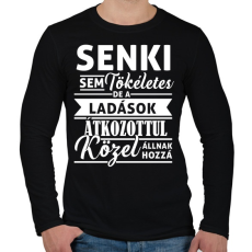 PRINTFASHION A Ladások tökéletesek - Férfi hosszú ujjú póló - Fekete