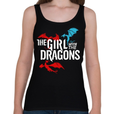 PRINTFASHION A lány és a sárkányok - Női atléta - Fekete