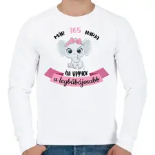 PRINTFASHION A legbűbájosabb - "x" napja - Férfi pulóver - Fehér férfi pulóver, kardigán